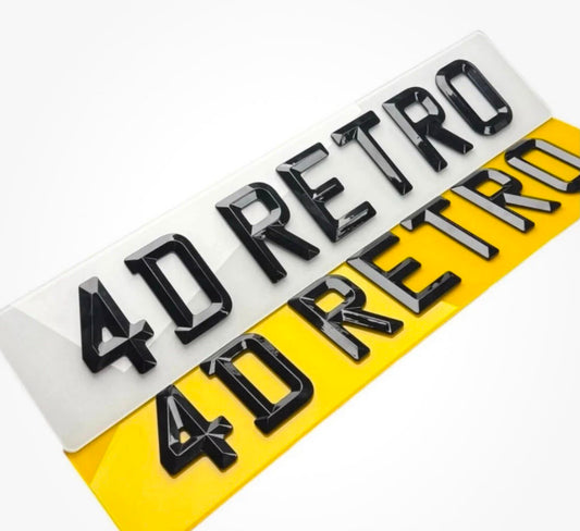 Diamond Bevelled Retro Plates