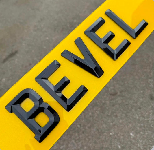 Diamond Bevelled Retro Plates