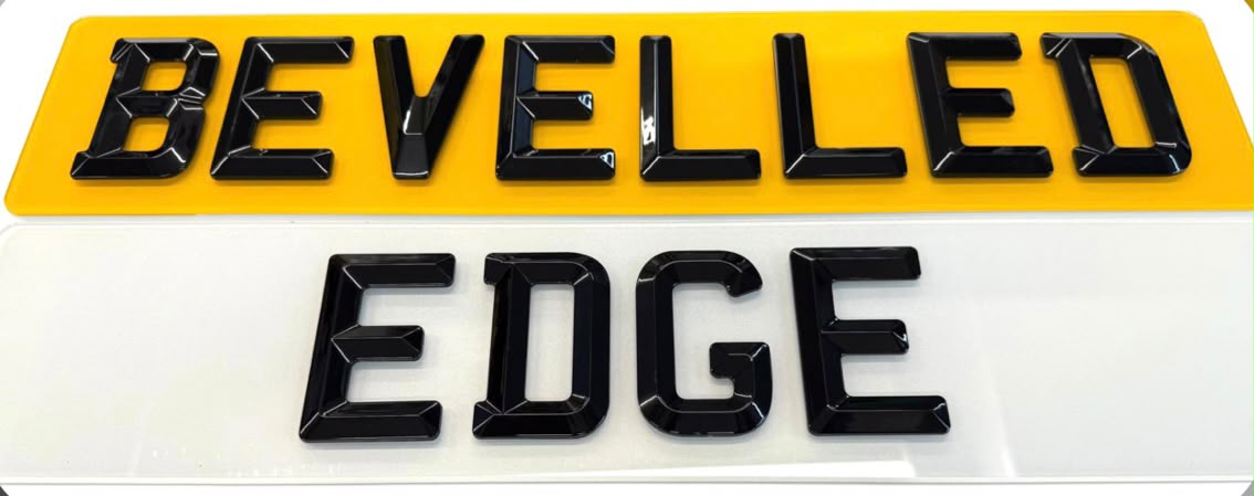 Diamond Bevelled Retro Plates