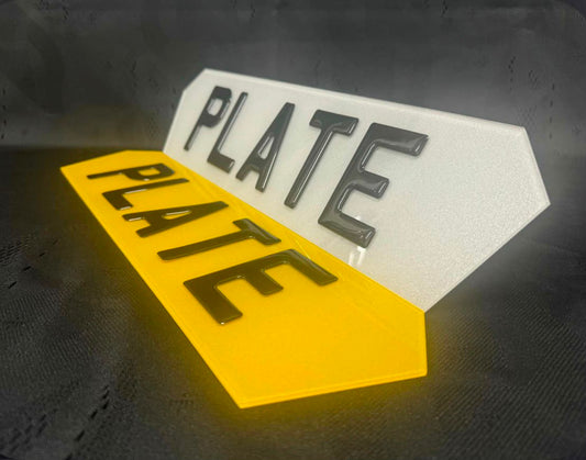 Hex Plates (Lamborghini-style)