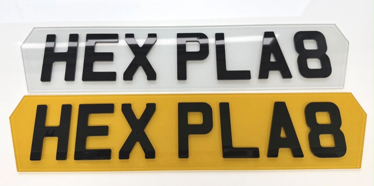 Hex Plates (Lamborghini-style)