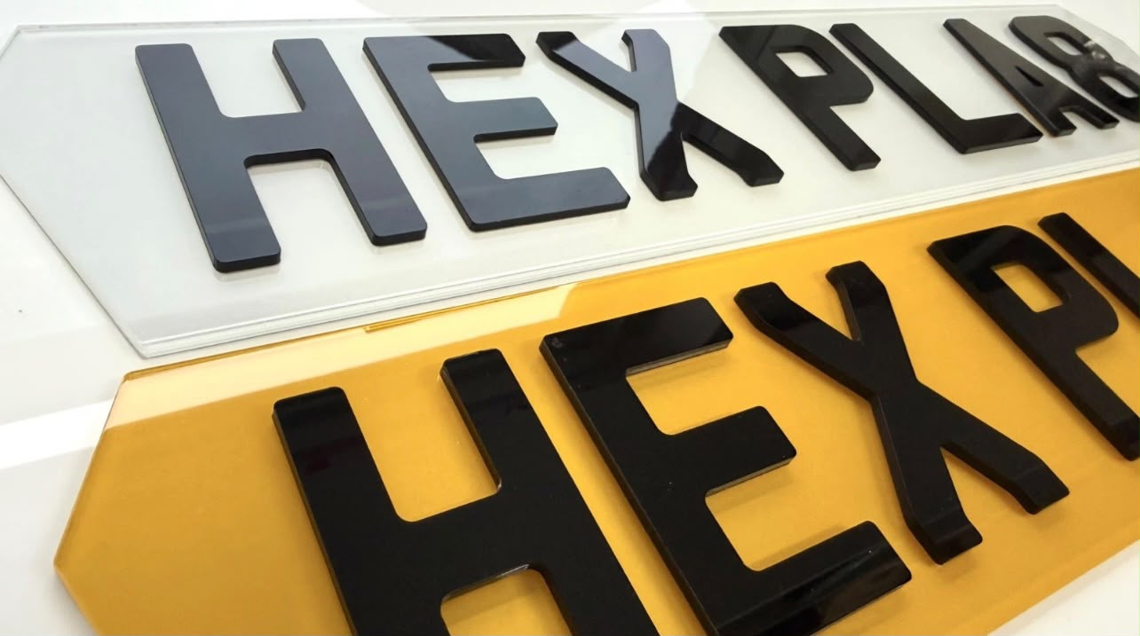 Hex Plates (Lamborghini-style)