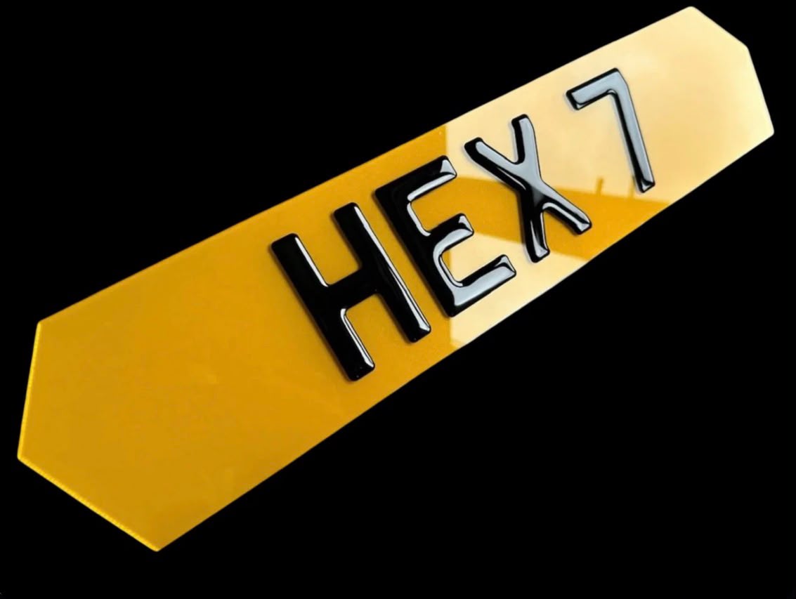 Hex Plates (Lamborghini-style)